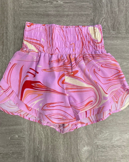 Pink Swirl Athletic Shorts