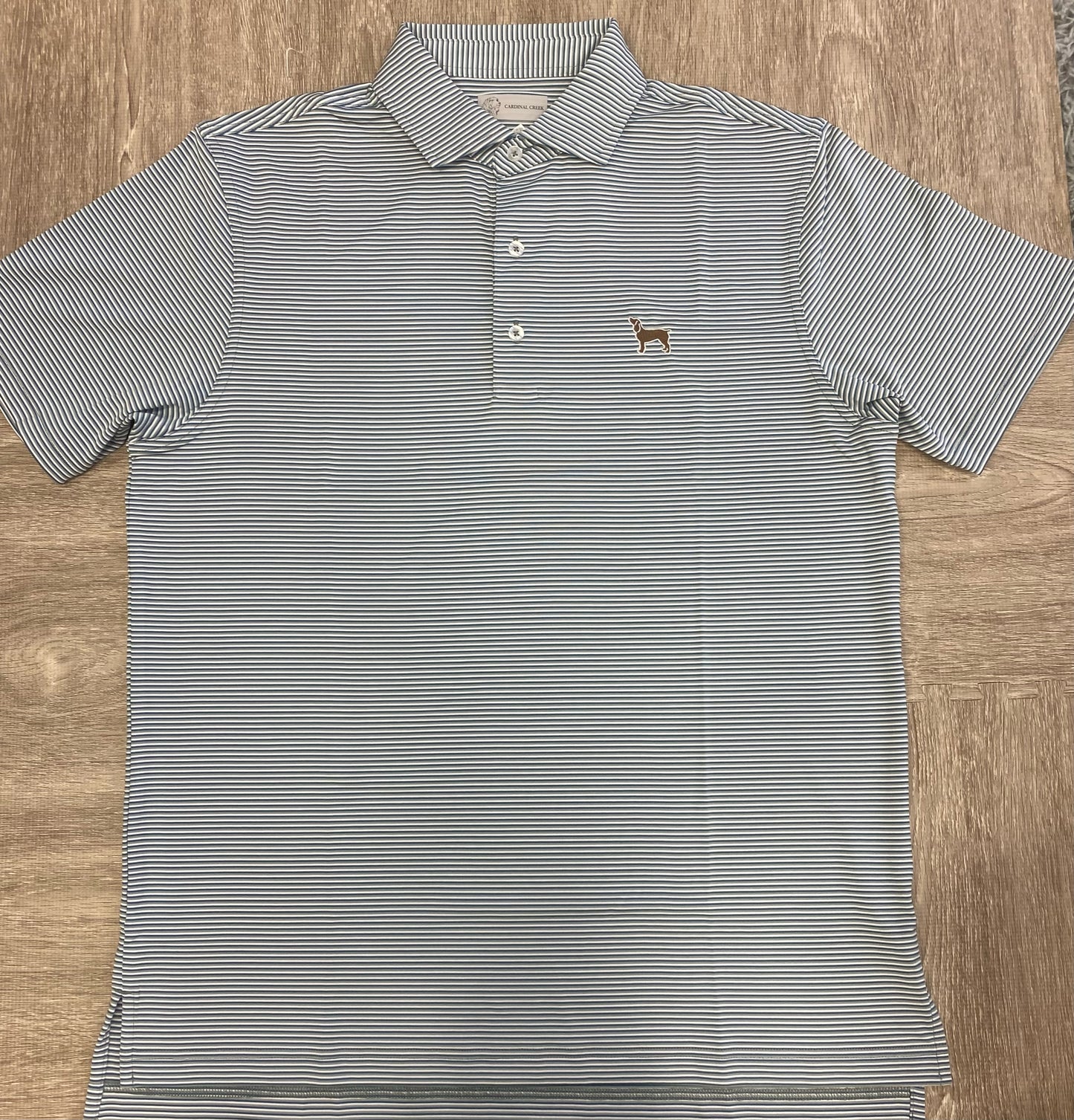 Cardinal Creek Silver/White/Teal Polo