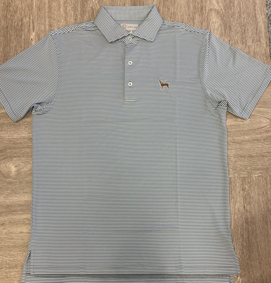 Cardinal Creek Silver/White/Teal Polo