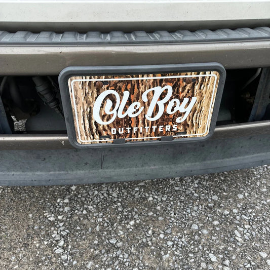 Ole Boy Deer Antler License Plate