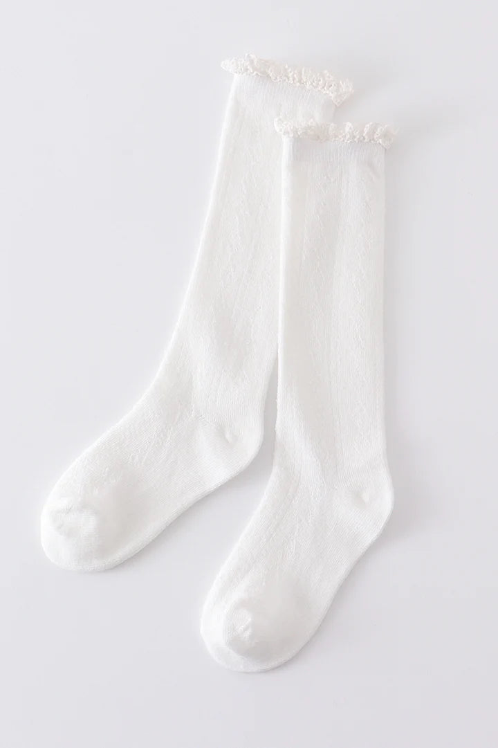 White Lace Socks