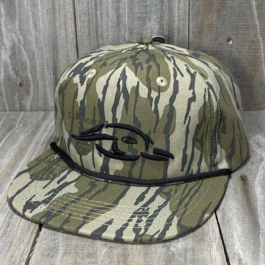 American Flyway Waterfowl Old Rope Hat Original Bottomland Mossy Oak w- AFW 3D Puff Logo