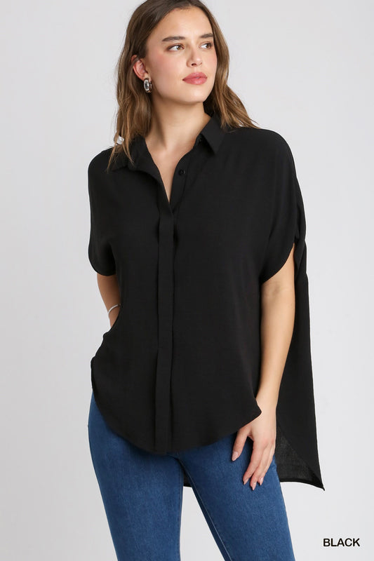 Be Bold Black Top By Umgee