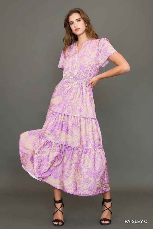Lavender Paisley Dress by Umgee