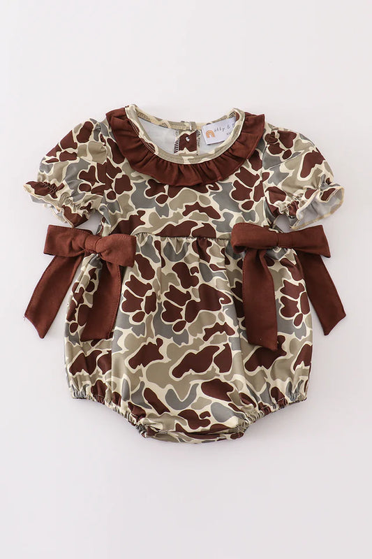 Camouflage Girl Ruffle Dress