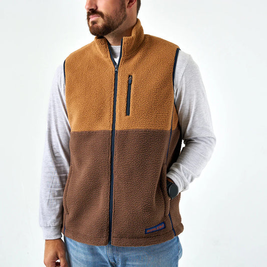 Burlebo Montana Vest Multi Brown
