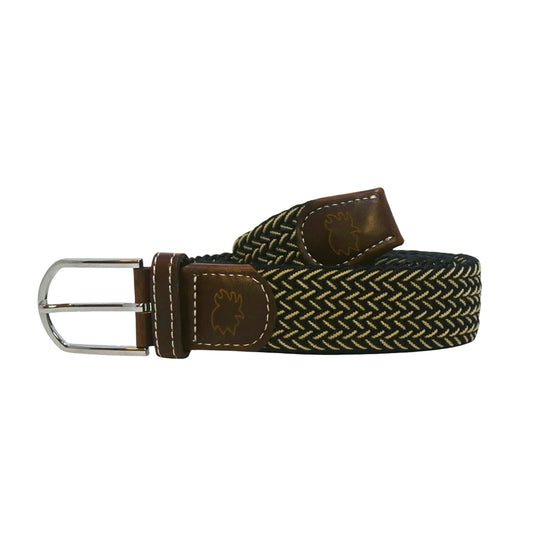 Roostas The Maui Two Toned Woven Elastic Stretch Belt