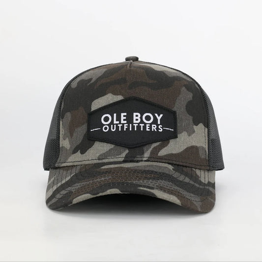 Ole Boy Black Camo Classic Logo Hat