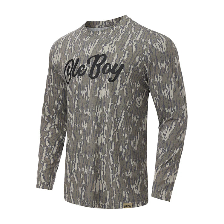 Ole Boy Bottomland Camo Performance LS Tee
