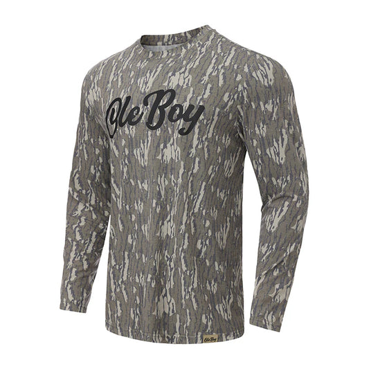 Ole Boy Bottomland Camo Performance LS Tee