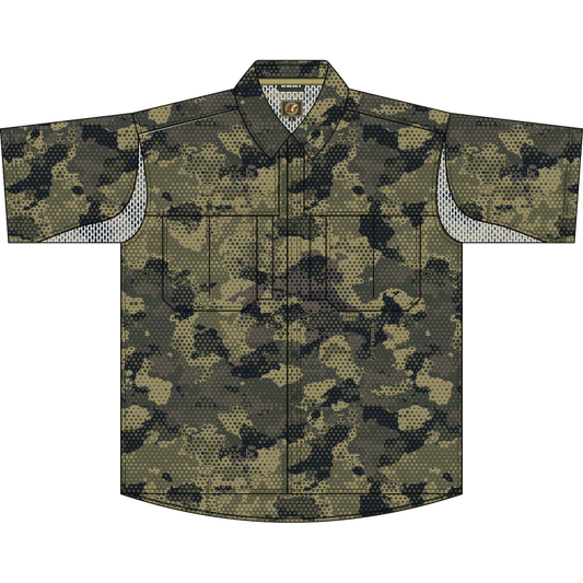 Prairie Oaks Waterfowl The Original Camp Shirt: Silvae Camo