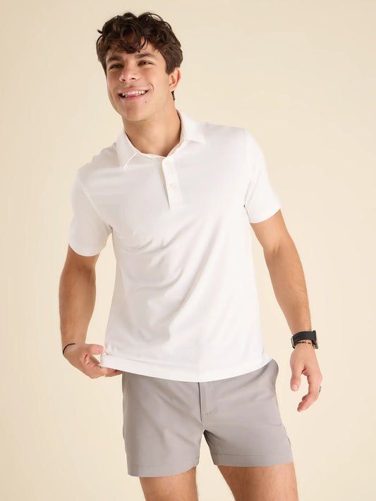 Chubbies Go To Performance Polo Optic White