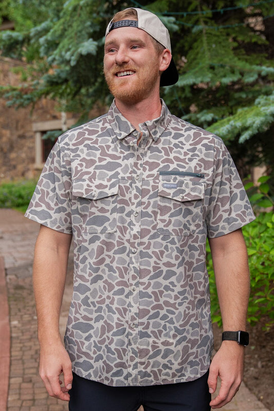 Burlebo Performance Outdoor Shirt Classic Deer Camo