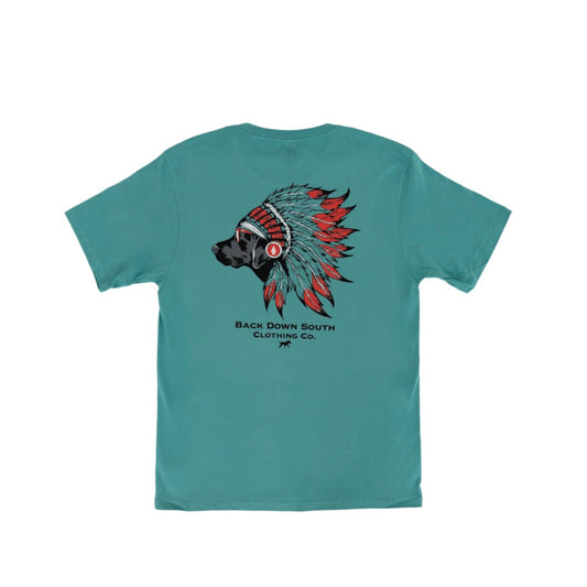Back Down South Chief 2.0 SS Tee Blue Wing