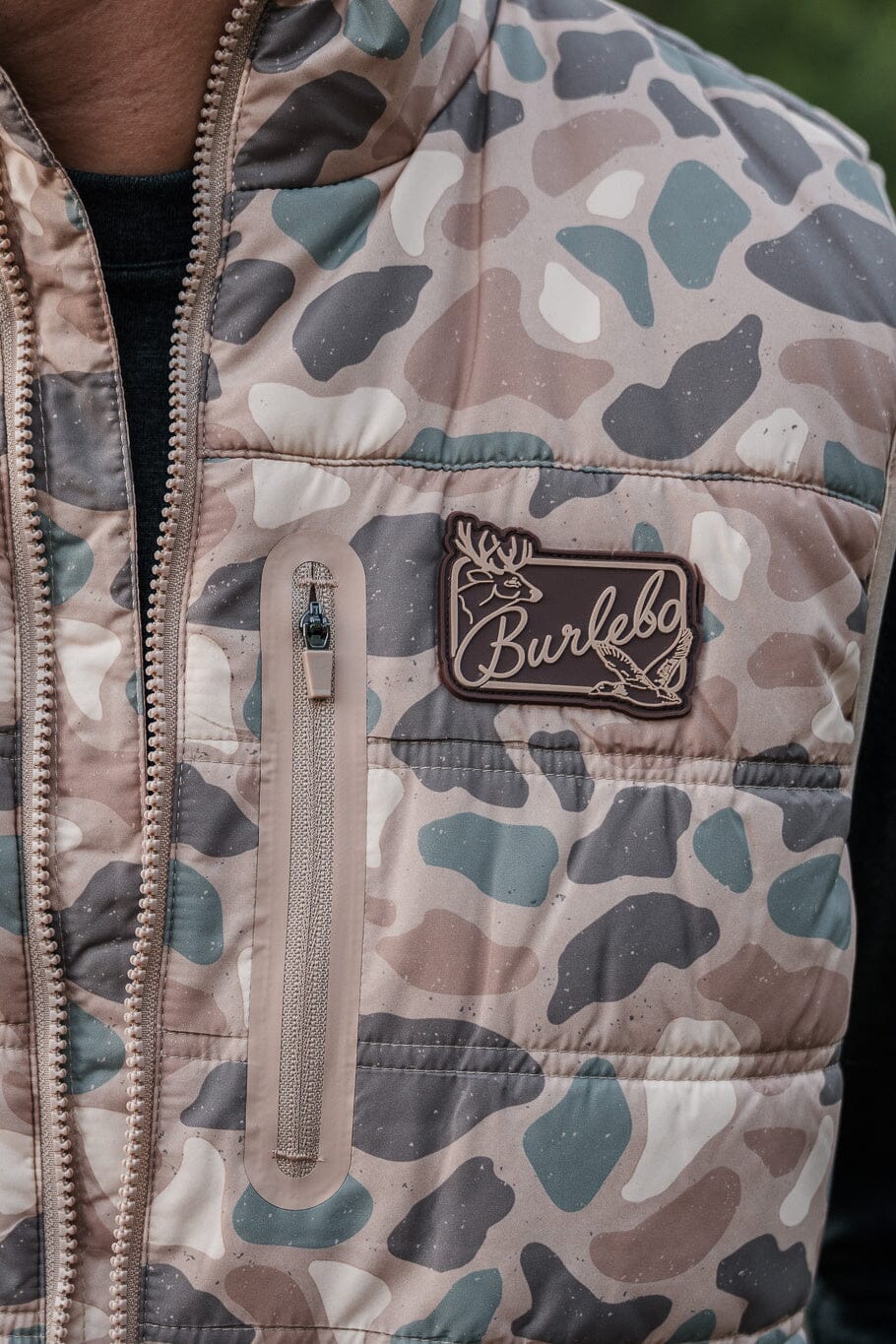 Burlebo Pintail Camo Puffer Vest