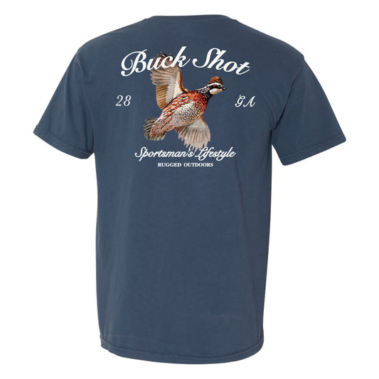 Buck Shot Apparel the Bobwhite Quail Pocket T-shirt