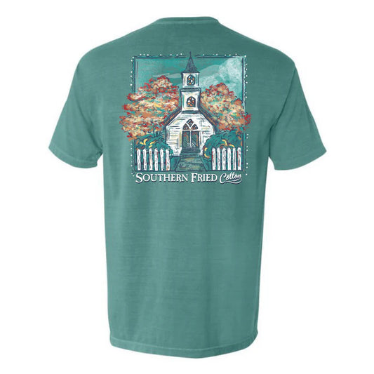 Southern Fried Cotton Little White Church SS Tee