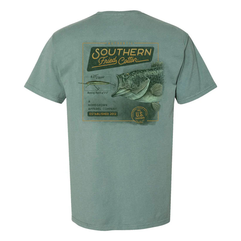 Southern Fried Cotton Vintage Bass Poster Tee