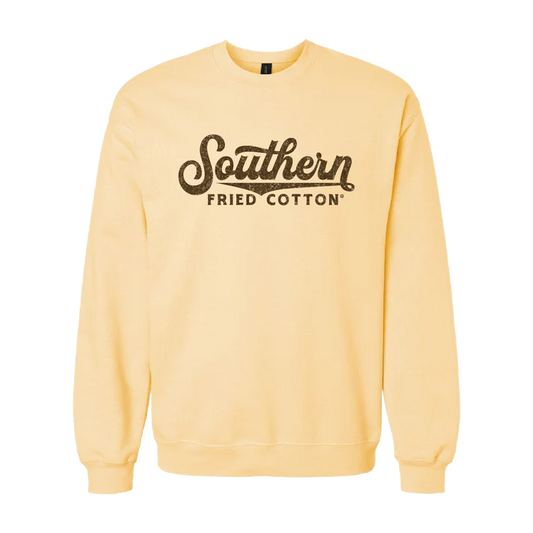 Southern Fried Cotton Vintage Logo - Front Print Crewneck