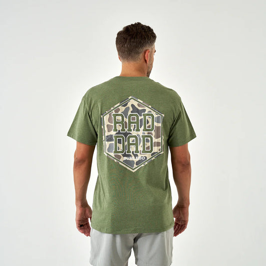 Burlebo Rad Dad Heather Olive Tee