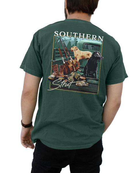 Southern Strut Emerald Tee with Duck Hunting Truck