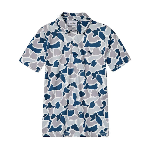 Auti Love Blue/Grey Camo Polo