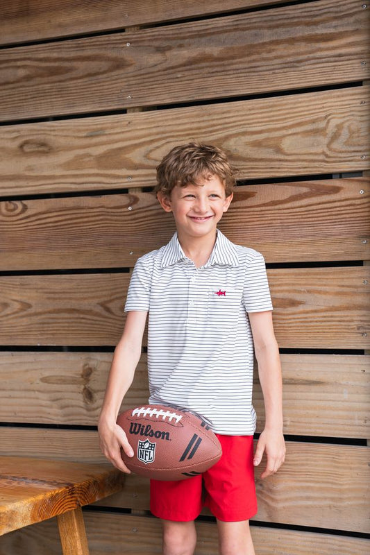 Saltwater Boys Marco Polo White/Black Stripe