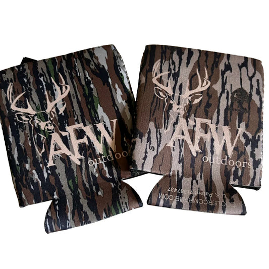 American Flyway Waterfowl Buck logo Regular Can Koozie