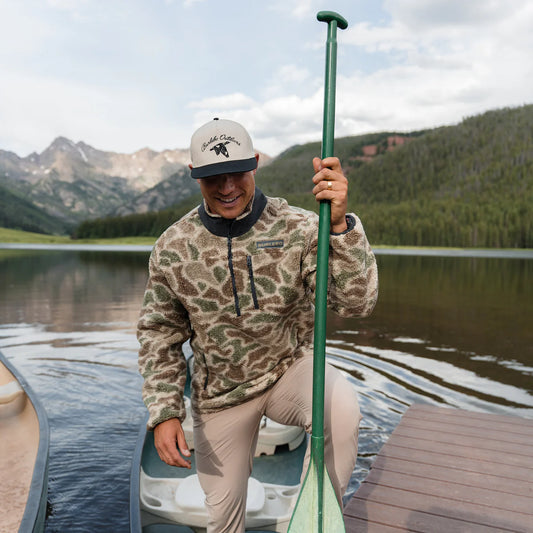 Burlebo Alpine Camo Sherpa Quarter Zip