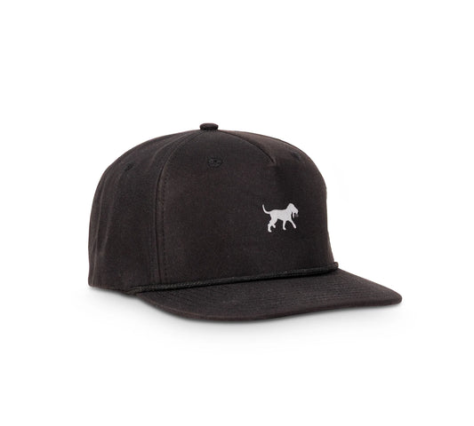 Back Down South Weekender Rope Hat Black - Silver Logo