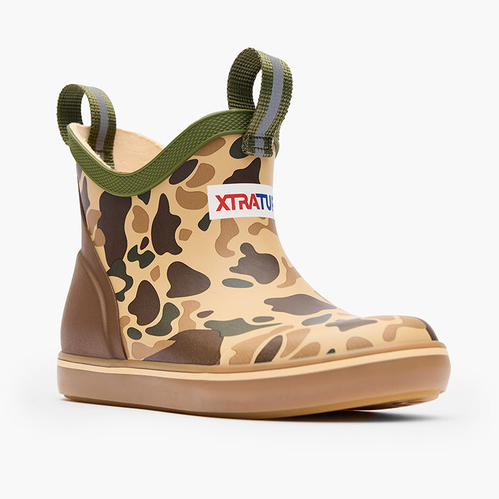 Xtratuf Ankle Deck Boys Duck Camo Boots