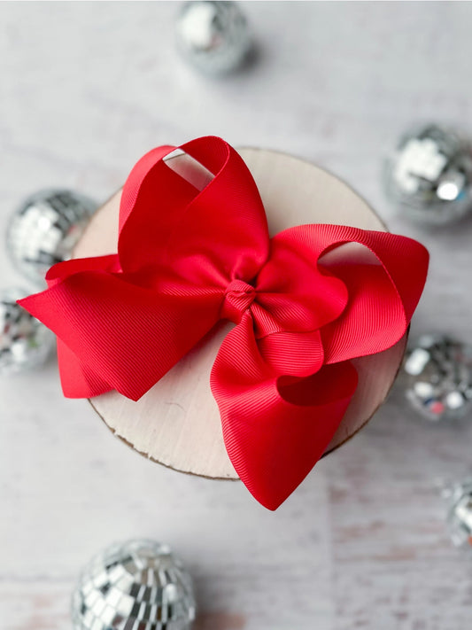 Red 5.5" Hairbow