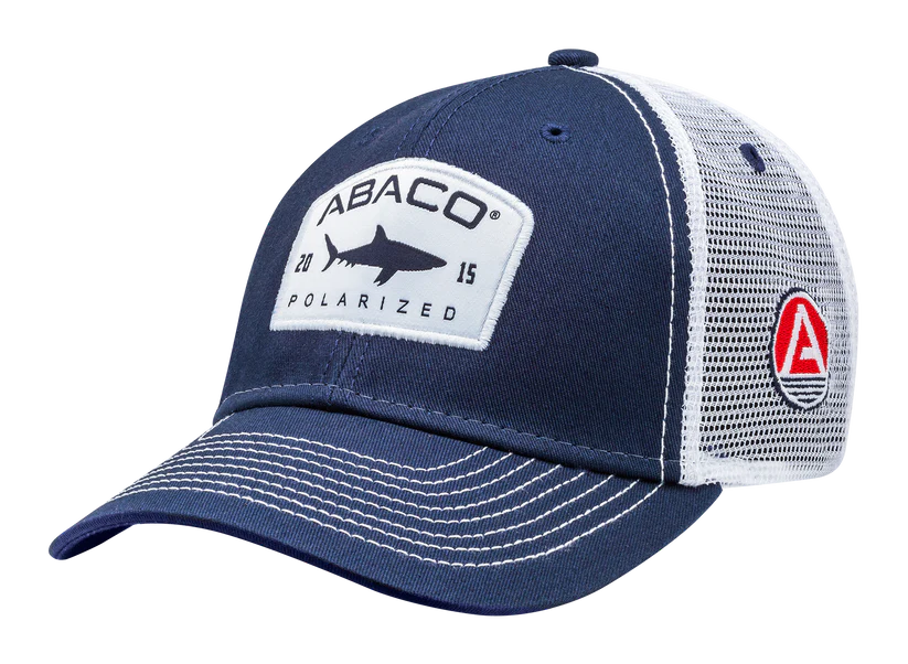 Abaco Shark Sideline Hat Navy/White