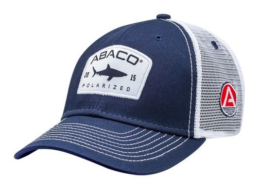 Abaco Shark Sideline Hat Navy/White