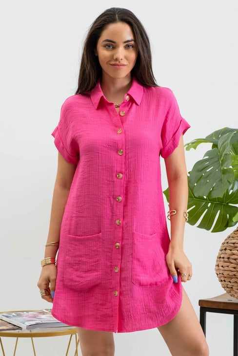 Fuchsia Tunic Dress