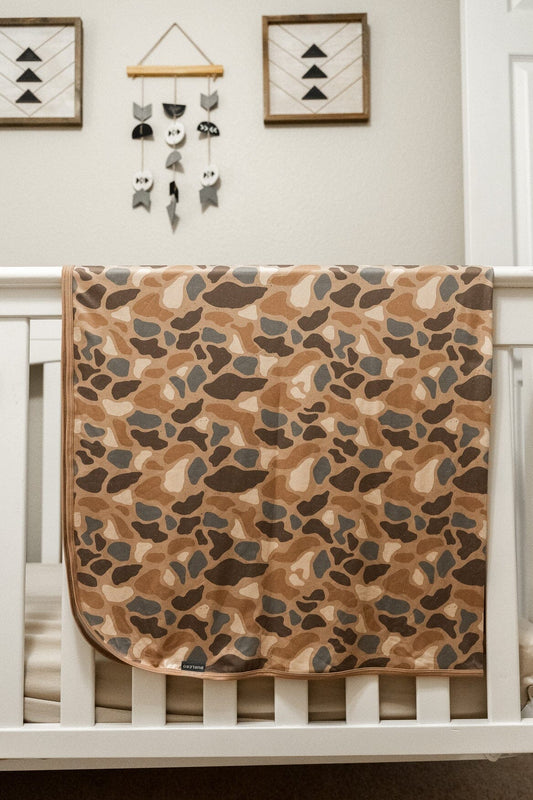 Burlebo Pintail Camo Swaddle Blanket