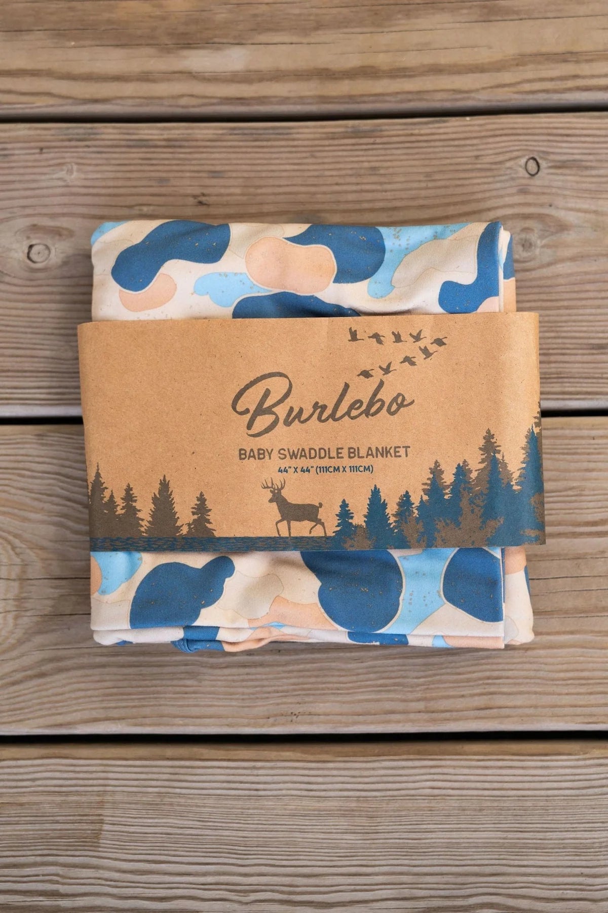 Burlebo Rockport Camo Swaddle Blanket