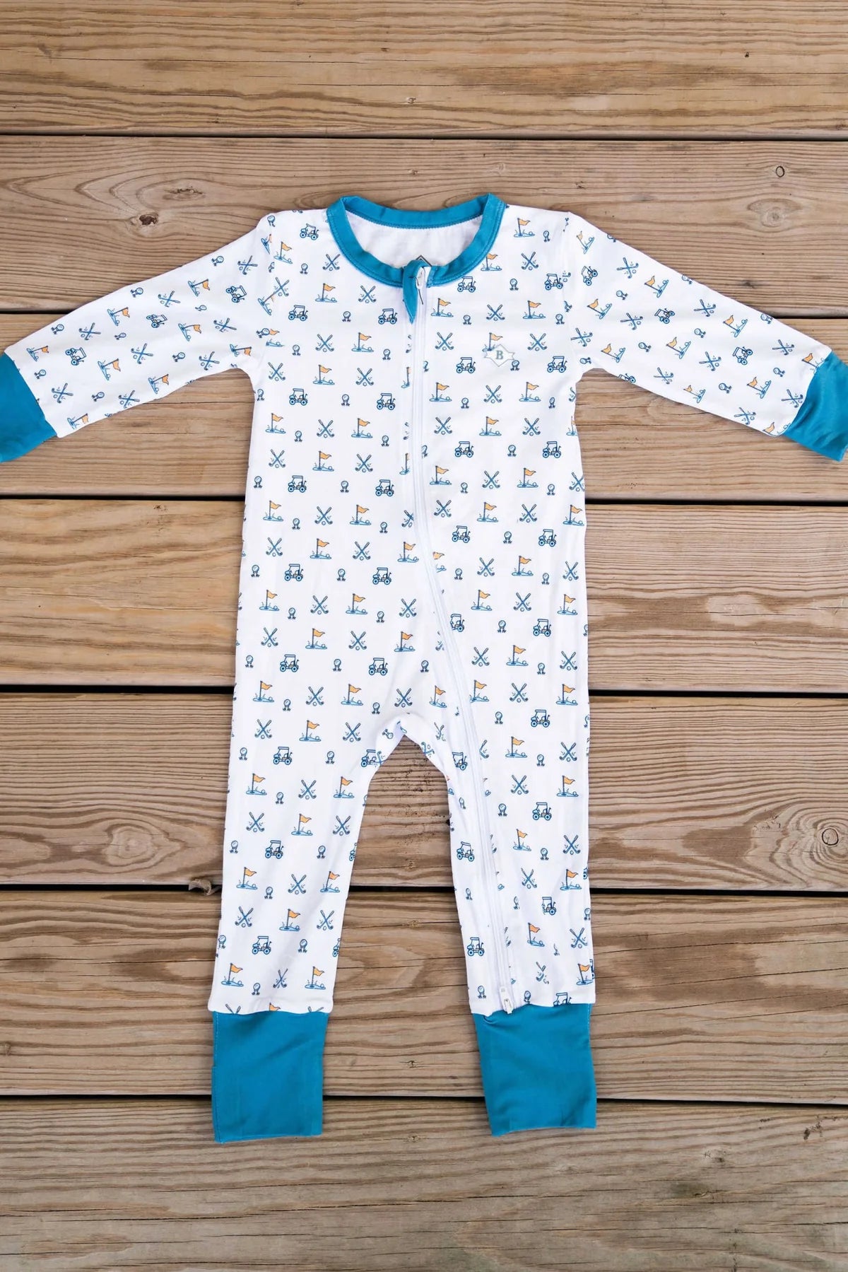 Burlebo Hole in One Zip Up Onesie