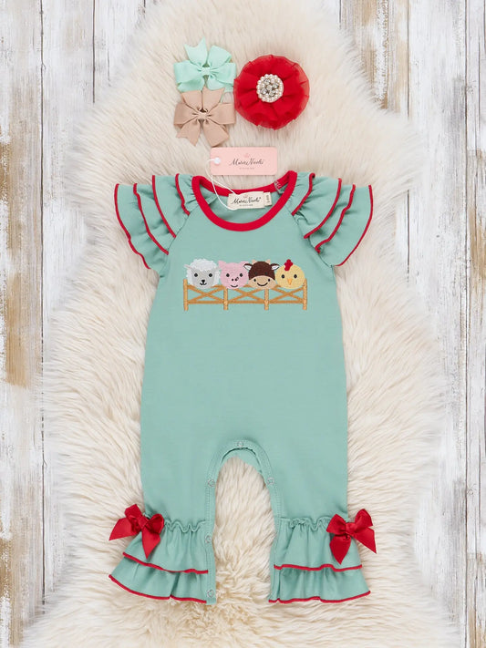 Baby Farm Friends Ruffle Romper