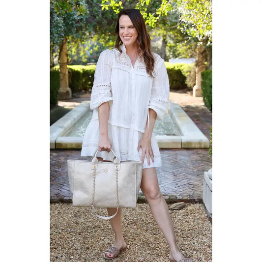 Melissa Tote Bag Shimmer Champagne