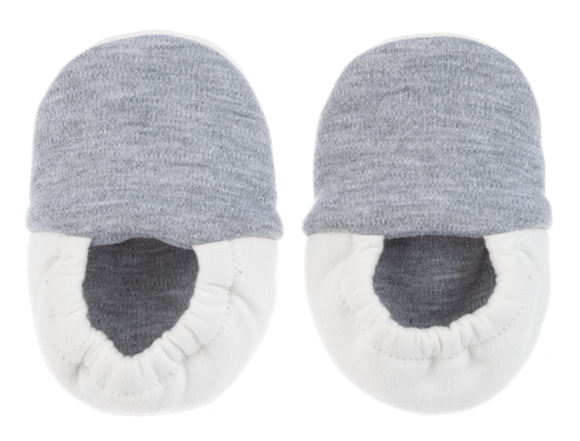 Baby Grey Funny Feet Slippers