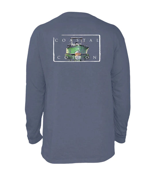 Coastal Cotton Anchored Boat LS Tee