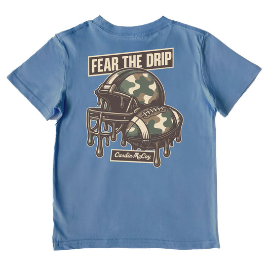 Cardin McCoy Boys' Fear the Drip Football Performance Short-Sleeve Tee
