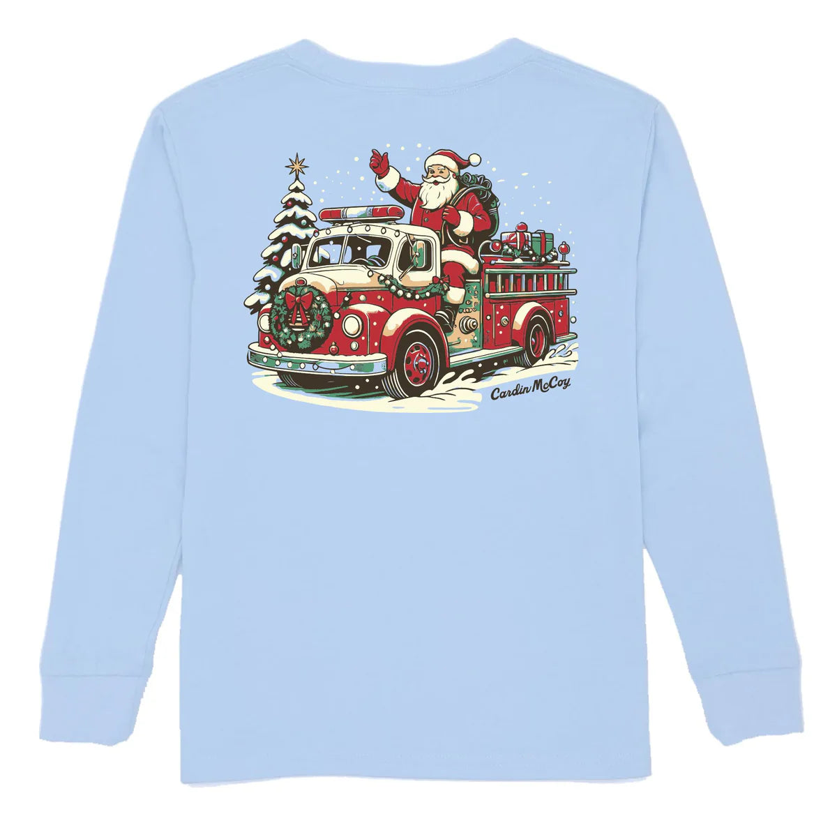 Cardin McCoy Fire Truck Santa LS Tee