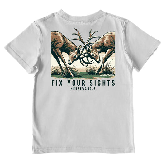 Cardin McCoy Boys' Fix Your Sights Performance Short-Sleeve Tee