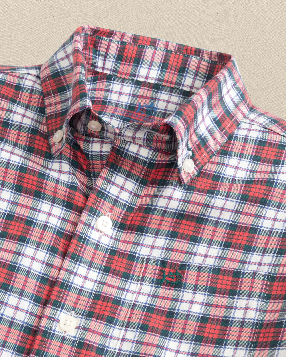 Southern Tide MacDuff Tartan Skipjack Boy's Sport Shirt