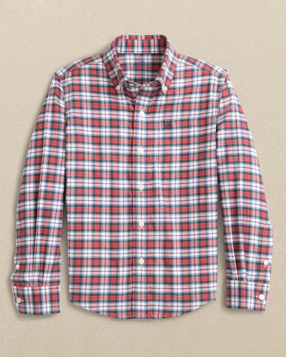Southern Tide MacDuff Tartan Skipjack Boy's Sport Shirt