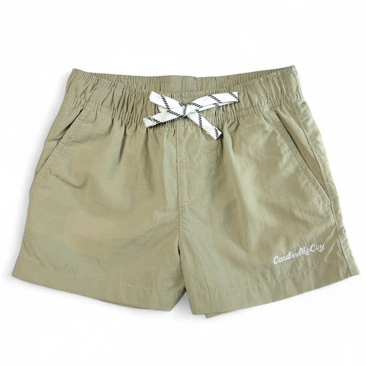 Cardin McCoy Boys' Performance Shorts in Sand (New Shorter Version)