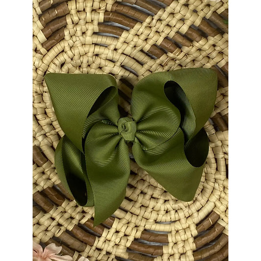 Olive 4.5 Classic Hairbow