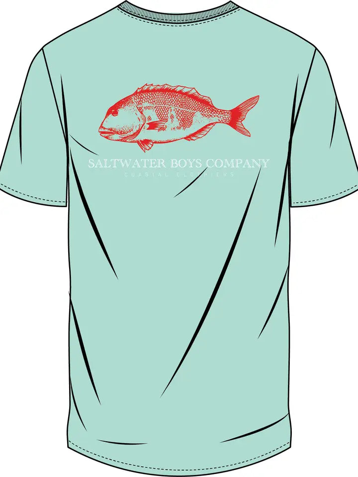 Saltwater Boys Red Snapper Tee